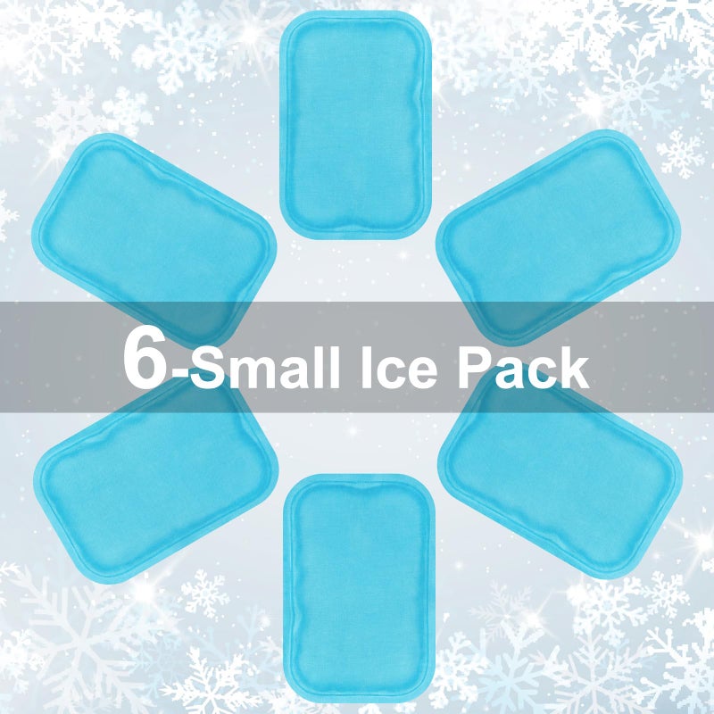 GROTTES Reusable Small Ice Packs - Hot & Cold Mini Gel Cold Packs for Injuries, Sinus Relief, Tired Eyes, Headaches, First Aid, Pain Relief, Wisdom Teeth, Face - 6 Packs - Image 3