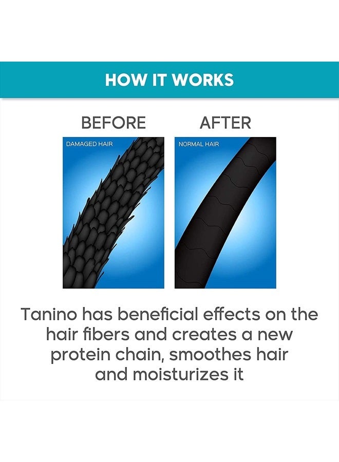 Amazonliss Hair Straightening Brazilian Treatment Tanino - Taninoplastia Hair Treatment - Smoothing, Hydrating, Repairing, Extreme Shine Effect - Formaldehyde Free - 2.03 Fl.oz (Tanino) - Image 4