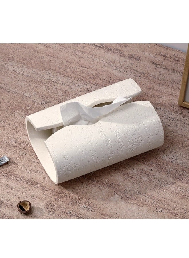 شيبشيب غطاء صندوق مناديل مستطيل، حامل مناديل وجه من الراتنج، حامل ورق تواليت، منظم مناديل ديكوري، موزع مناديل ورقية للديكور المنزلي للحمام والمطبخ وغرف النوم وغرف المعيشة والمكاتب - Image 4