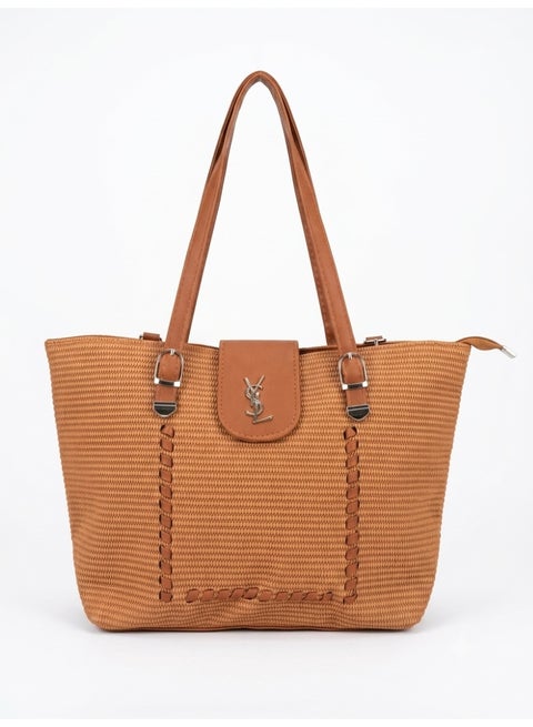 Women's Handbag, Elegant Design,with Detachable Strap and Multiple Inner Pockets (Camel)