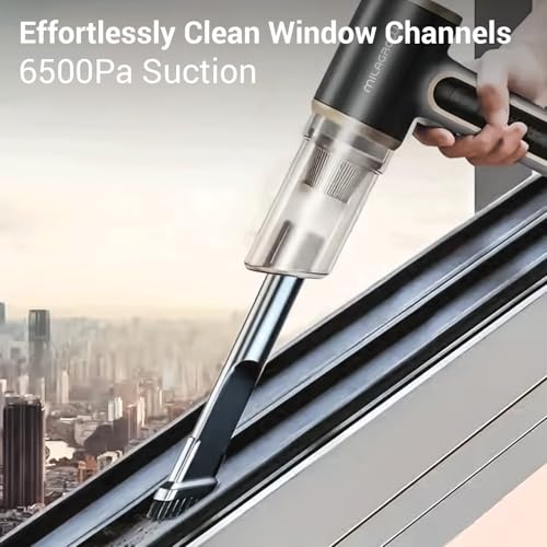 MILAGROW Duster Gold Portable Vacuum Cleaner with 6500Pa Suction, Handheld Portable Vacuum Cleaner & Blower, Cordless & Rechargeable with Multipurpose Accessories for Car/Home/Office/Outdoors - Image 2