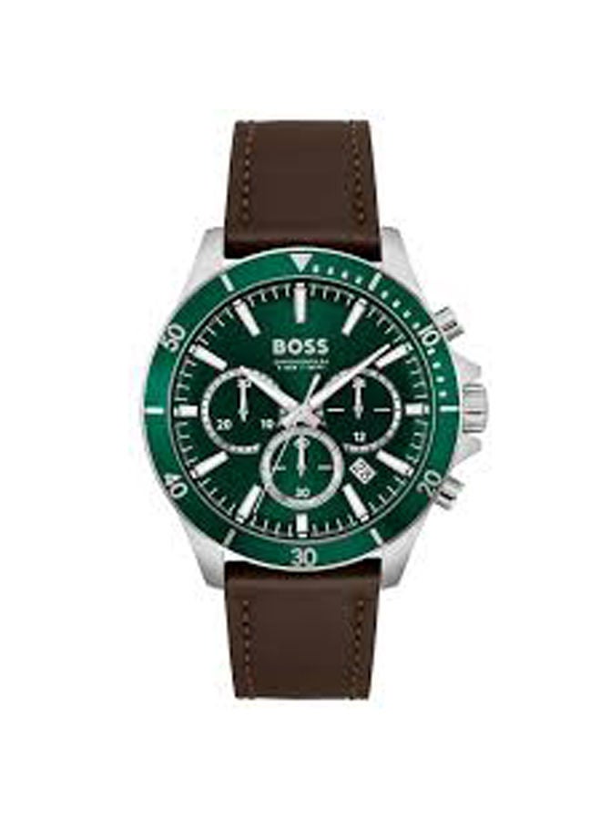 BOSS Leather Chronograph Watch HB151.4098 - Image 1