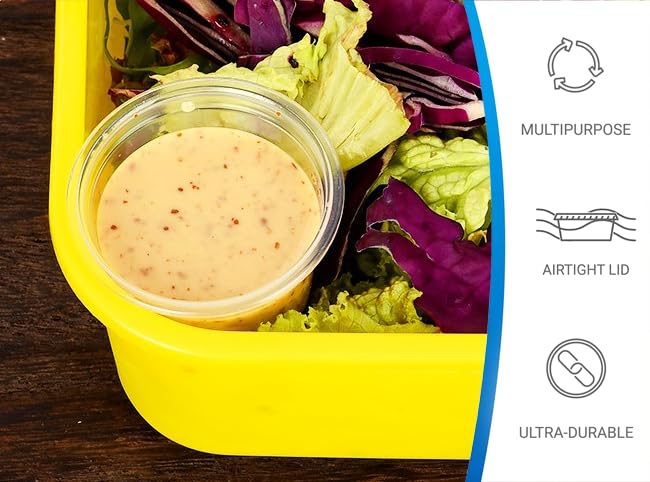 EDI Clear Disposable Plastic Portion Cups with Leakproof Lids | 2 Oz, 100 Sets | BPA Free, Recyclable Jello & Dipping Sauce Cups - Image 2