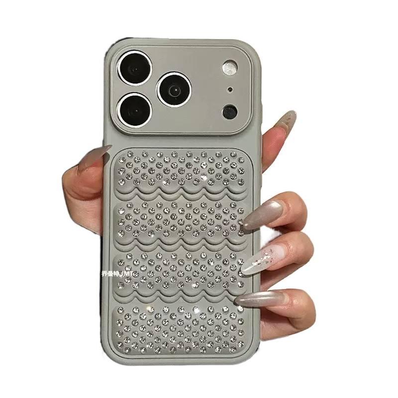 غطاء واقي بAcrylic لـ iPhone 12 مع مقاوم للصدمات وحماية من السقوط مع مقاوم للصدمات مع حامل قائم مع مغناطيس قوي باللون بنفسجي مغناطيسي بوظيفة حامل من الأكريليك باللون البنفسجي - Image 2
