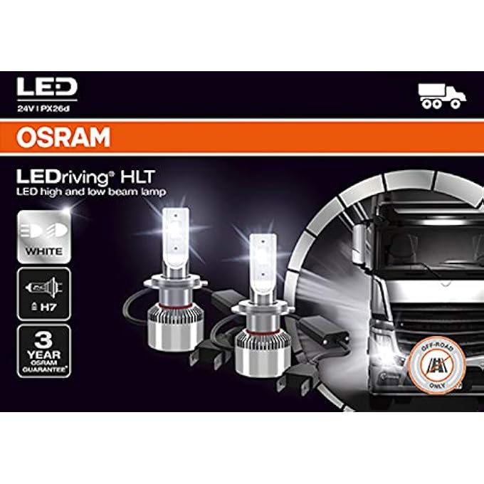 أوسرام لمبة ليد درايفينج Hlt H7 الجيل الثاني، قطعتين - Image 4