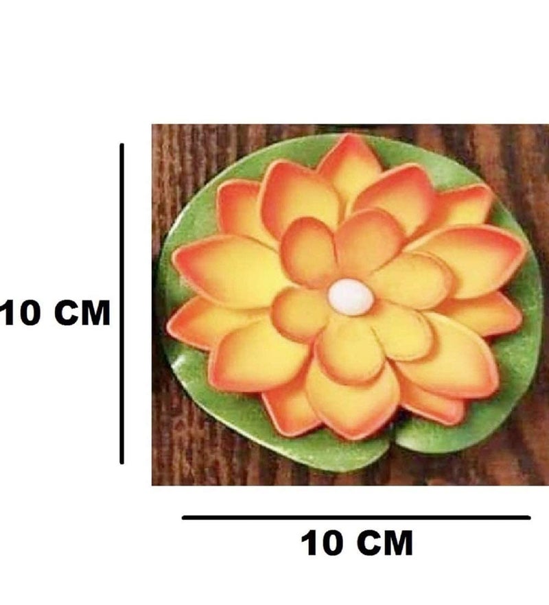 SHB SHB Flower Floating Diya Set with Water Sensor Multicolor No Electricity Needed Artificial but Natural Looking Flower with led Light Best for New Year Gift PurposePack of 6  - Image 3