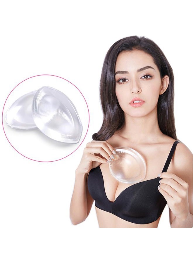 SEEKUP Women Thick Silicone Bra Pads Inserts Breast Enhancer Chest Padding Bust Push up Pads for B-C Cup, Transparent L - Image 5