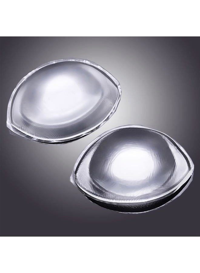 SEEKUP Women Thick Silicone Bra Pads Inserts Breast Enhancer Chest Padding Bust Push up Pads for B-C Cup, Transparent L - Image 2