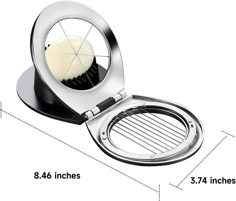 Arimagroup Egg Slicer for Hard Boiled Eggs,Egg Cutter,Strawberry Slicer,Heavy Duty Aluminium Tomato Slicer,Stainless Steel Wire Multipurpose, Dicer for Soft Fruit Mushroom,Suitable for Home, Picnics - Image 5