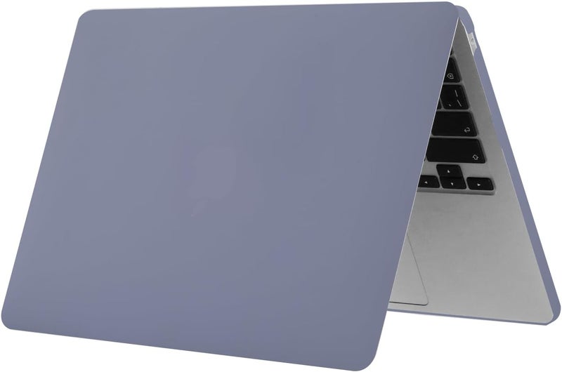 سيفن لاين متوافق مع حافظة MacBook Air M3 15 بوصة 2025 2024 2023 لـ Mac Air 15.3 بوصة موديل M2 A2941/A3114/A3241 حافظة صلبة غير لامعة للكمبيوتر المحمول مع غطاء لوحة مفاتيح، رمادي لافندر - Image 3