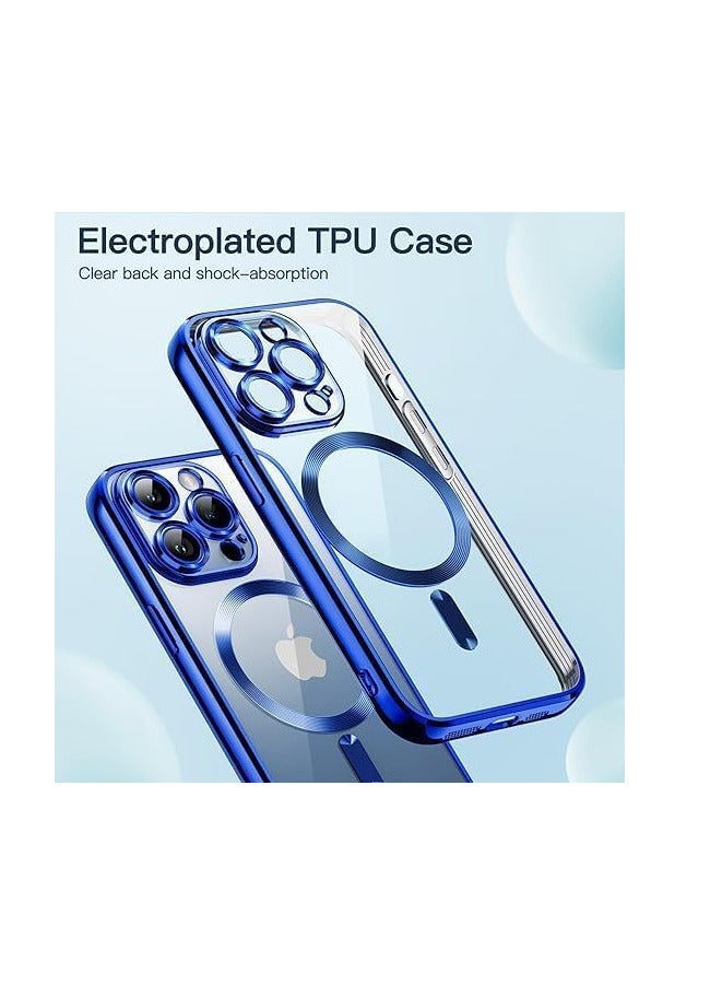 Magnetic Case for iphone 12 pro max Compatible with Wireless Charging, Cover Camera Lens Protector, Slim Protective anti Yellowing Clear Case for iphone 12 pro max  - Image 2