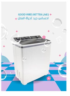Fresh 10 Kg Twin Tub Top Load Washing Machine, Wash Capacity 10 Kg and Dryer Capacity 6 Kg - White | FRW-1200N  - Image 2