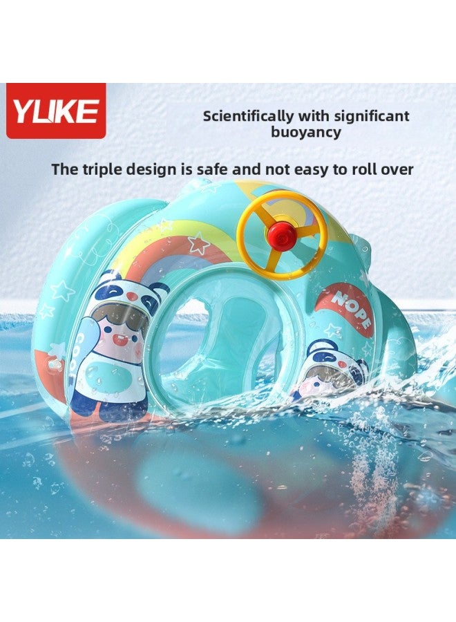 Generic Swimming Ring Children's Thickened Anti-flip Life Ring Boys And Girls Hot Spring Swimming Equipment Baby Baby Seat Ring-Outer Diameter After Inflation:No Specifications-Inner Diameter After Inflatio - Image 4