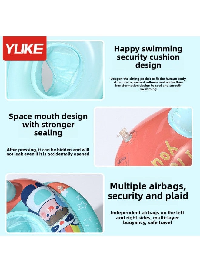 Generic Swimming Ring Children's Thickened Anti-flip Life Ring Boys And Girls Hot Spring Swimming Equipment Baby Baby Seat Ring-Outer Diameter After Inflation:No Specifications-Inner Diameter After Inflatio - Image 5
