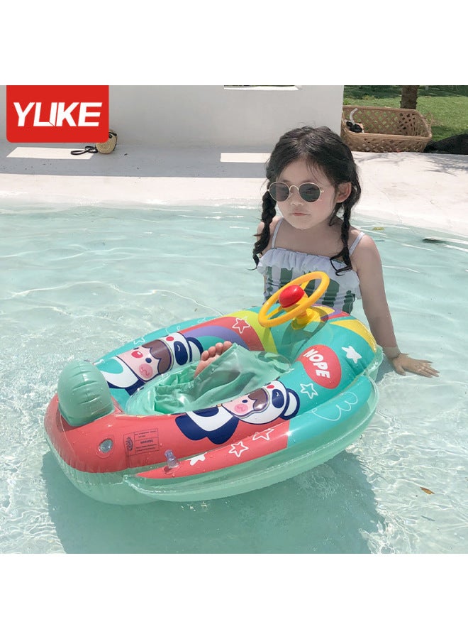 Generic Swimming Ring Children's Thickened Anti-flip Life Ring Boys And Girls Hot Spring Swimming Equipment Baby Baby Seat Ring-Outer Diameter After Inflation:No Specifications-Inner Diameter After Inflatio - Image 3