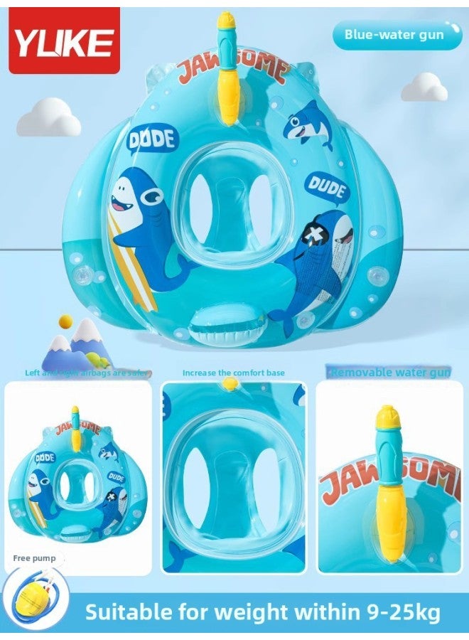 Generic Swimming Ring Children's Thickened Anti-flip Life Ring Boys And Girls Hot Spring Swimming Equipment Baby Baby Seat Ring-Outer Diameter After Inflation:No Specifications-Inner Diameter After Inflatio - Image 1