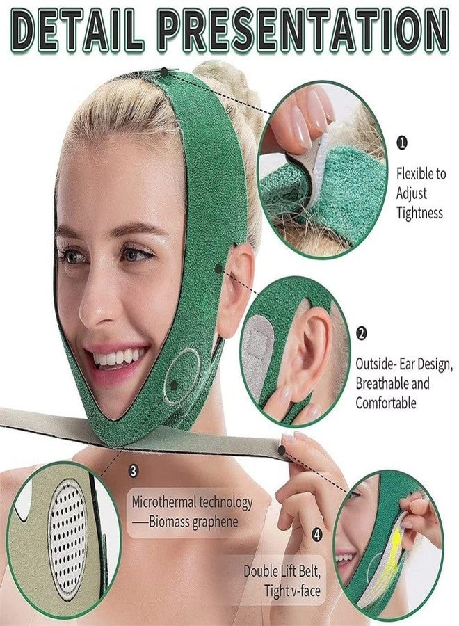 ENNCOZY V Shape Facial Slimming Band for Double Chin Removal | Face Lifting Strap for Women & Men | Reusable V Line Shaping Belt | Anti-Aging Face Lift Tool | Chin Tightening Slimmer Belt - Image 3