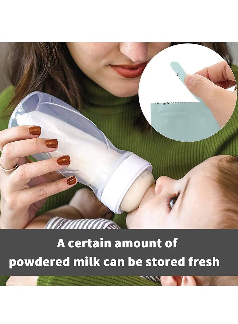 SYOSI Portable Milk Powder Storage Bag Disposable Baby Feeding Food Milk Powder Sealed and Leakproof Pouches Container Formula Dispenser for Newborn Parents and Family Travel 30 Pieces - Image 4