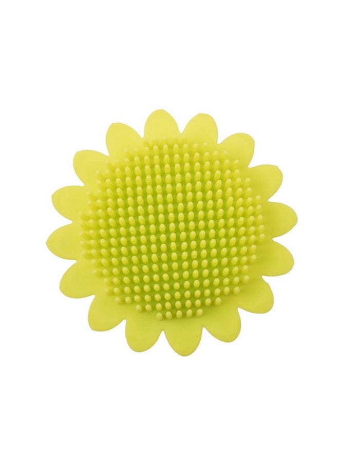 Shopurb Baby Shampoo Brush, Fine Bristles Silicone Bath Brush Handle Designs Skin-Friendly Comfort Convenient Silicone for Bathroom for Baby - Image 1