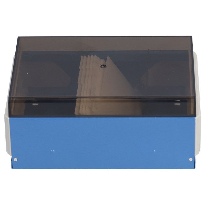 Index Card Holder: Clear Engineering Grade Plastic Box - Sliding Extendable Design, Large Capacity Business Card Organizer for Office and Home Use - Image 5