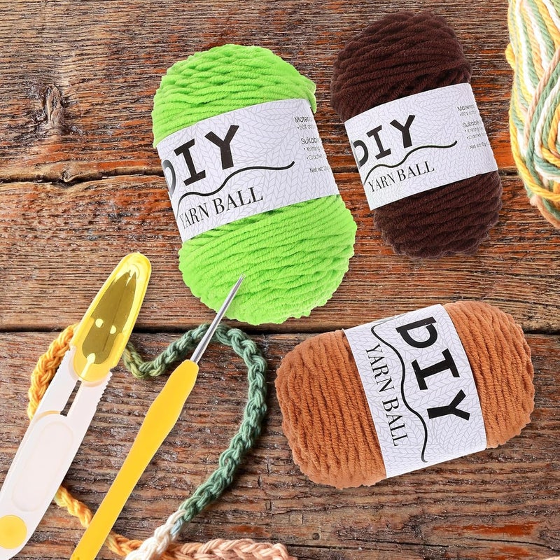 مجموعة نباتات كروشيه DIY للمبتدئين، طقم نباتات محفوظة في أصص مع إبر كروشيه للحرف اليدوية للكبار وديكور المنزل - Image 5