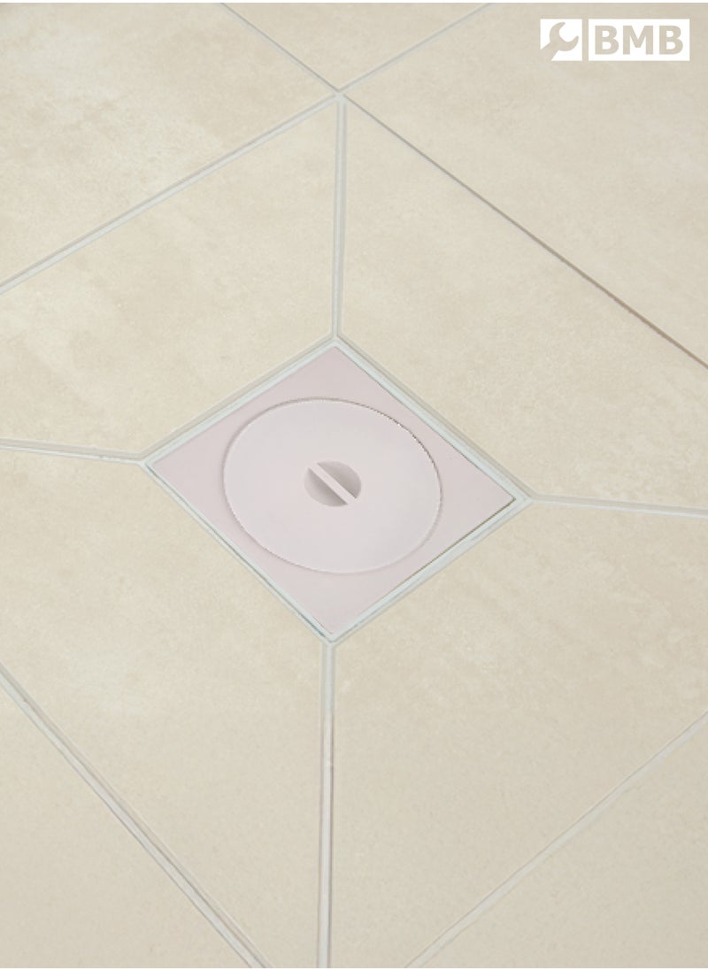 Plastic Floor Drain - Flat Tile Insert Drain with Anti-Clog Strainer, Secure Lid, and Hygienic Surface - Ideal for Bathrooms, Kitchens, Showers, Backyards, and Outdoor Spaces - pzsku/Z76EA0E54EDBF2A86895BZ/45/_/1729581171/060df004-04b1-4d58-a604-c84795be8daf