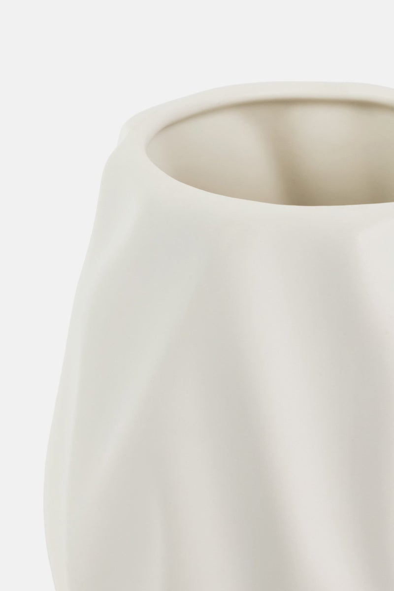 Trio Ceramic Cameo Wave Tooth Brush Holder, White - Image 3
