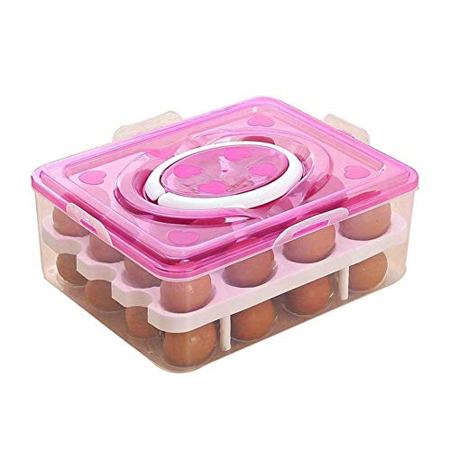 MD webline Double Layer Egg Box 24 Grids Plastic Egg Box - Image 1