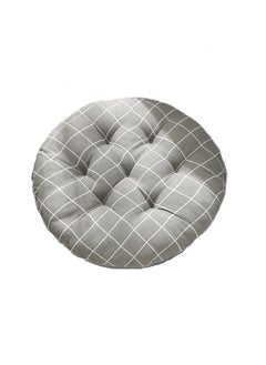 Anna Comfortable Office Cotton-Linen Breathable Round Chair Cushion  - Image 1
