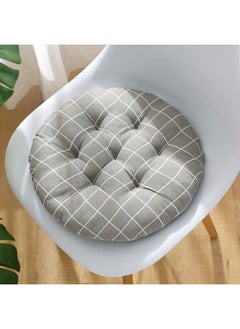 Anna Comfortable Office Cotton-Linen Breathable Round Chair Cushion  - Image 2