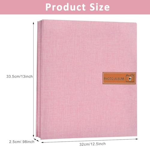 Climberty® DIY Photo Album for Photos Collection, Scrap Books for Memories with 40 Pages, Scrapbook Photo Album for 4x6 5x7 8x10 Pictures, Fashion Linen Hard Cover for Women Mom Family Baby Travel - Image 2