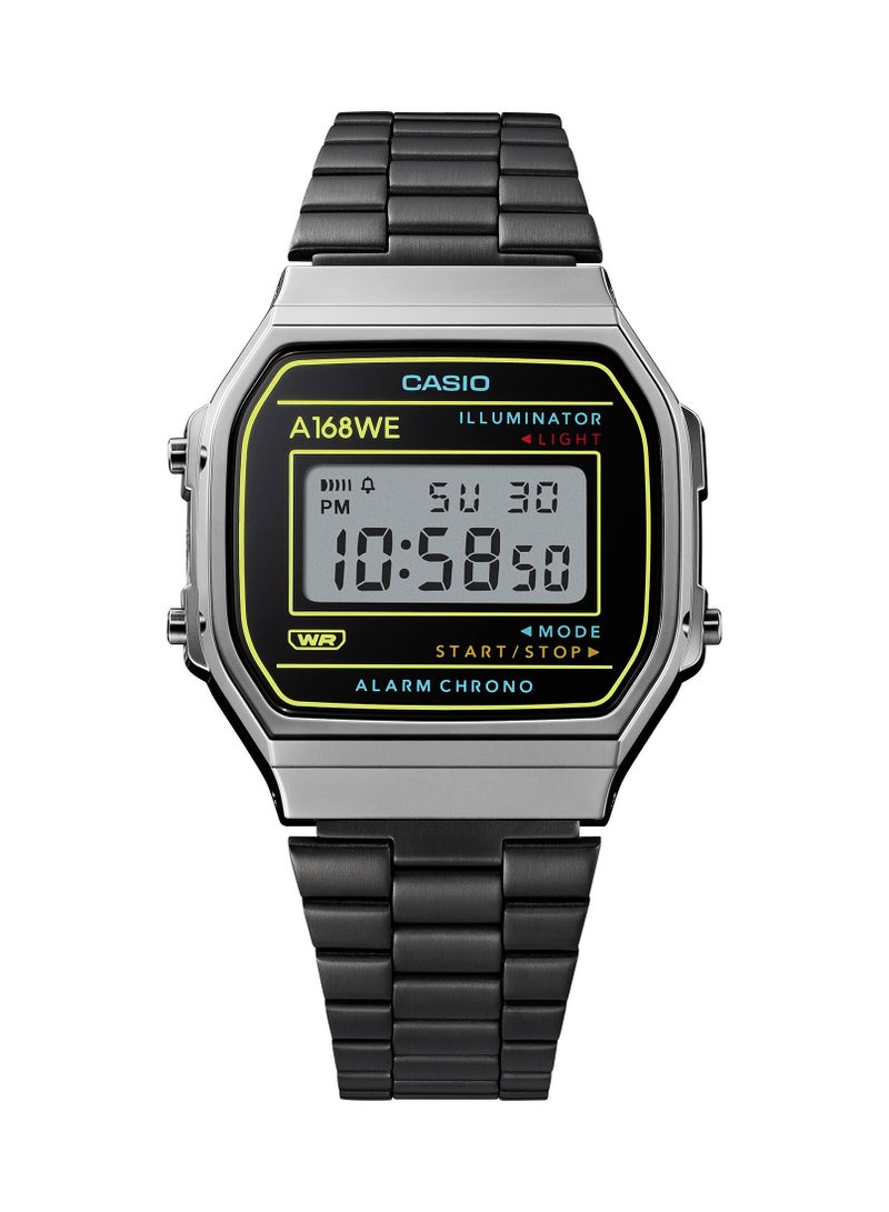 CASIO Vintage Digital Stainless Steel Watch A168WEHB-1A - Image 3