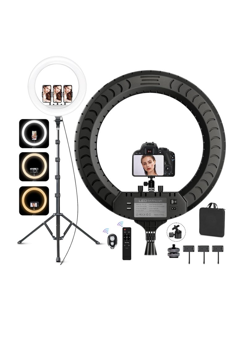 53cm LED Ring Light with Tripod Stand and DSLR Mount – High CRI 95+ – 7000 Lumens – Ideal for YouTube, TikTok, and Live Streaming  - Image 1