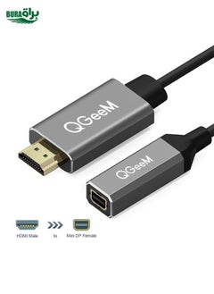 QGeeM QG-HD02 HDMI Single to Mini DP Converter(Silver Gray) - pzsku/Z76EA78C6079CAE4D02F5Z/45/_/1738711975/00226d70-9812-4b94-8951-fb0adee993a4