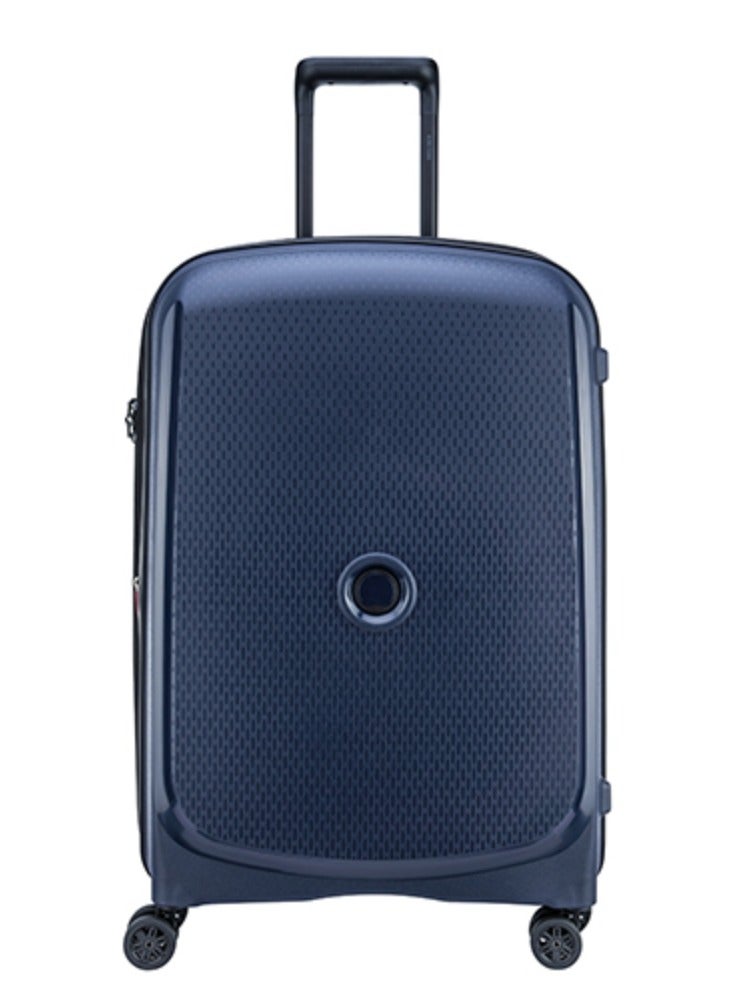DELSEY Paris Belmont+ 71cm Hardcase 4 Double Wheel Expandable Check In Luggage Trolley Blue - Image 1