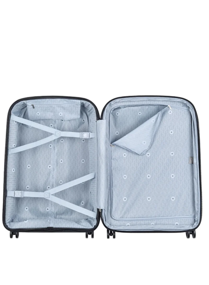 DELSEY Paris Belmont+ 71cm Hardcase 4 Double Wheel Expandable Check In Luggage Trolley Blue