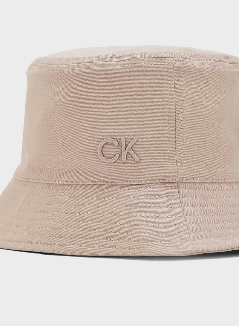 CALVIN KLEIN Monogram Detailed Bucket Hat