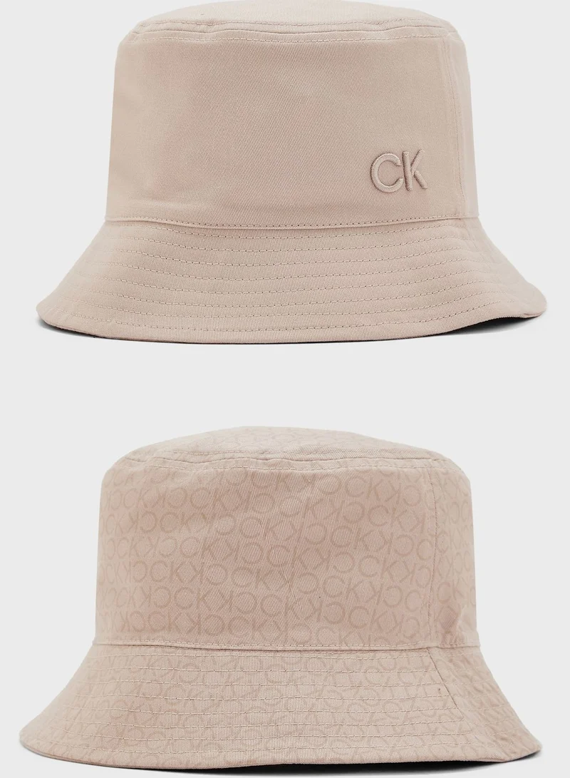 CALVIN KLEIN Monogram Detailed Bucket Hat