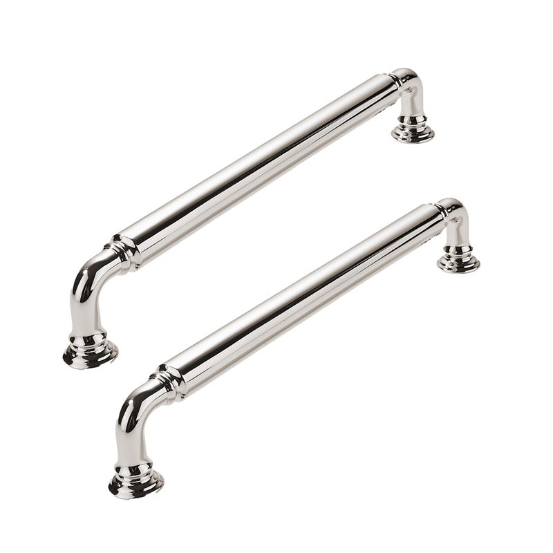 CABDM 10 Pack 6 Inch Hole Center Vibrant Polished Nickel Cabinet pulls HeavyDuty Solid Cabinet Handle Hardware Suitable for cabinets Dressers Kitchens and Bathroom cabinets - Image 2