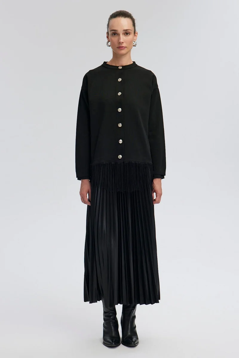 Touche Tassel Detailed Knitwear Jacket