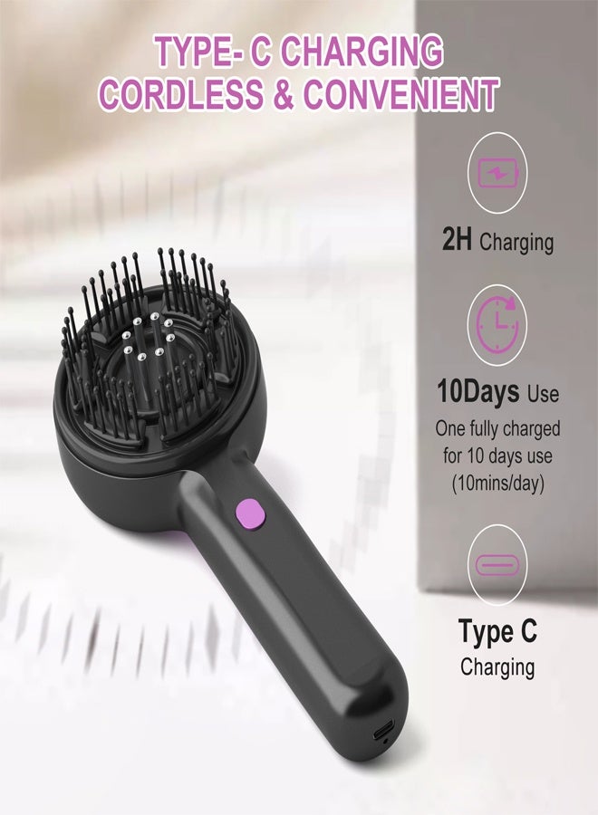 3 Gear Massage Comb with 360° Kneading Type-C Rechargeable 10 Days Battery for  Electric Scalp Massager - Image 5