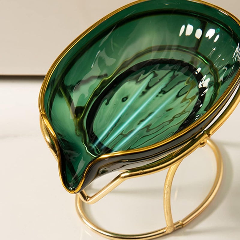 ويوبلز حامل صابون مزخرف لحوض المطبخ، سهل التنظيف، مناسب لجدار الدش، مصنوع من البلاستيك ذاتي التصريف، يحافظ على الصابون. - Image 3