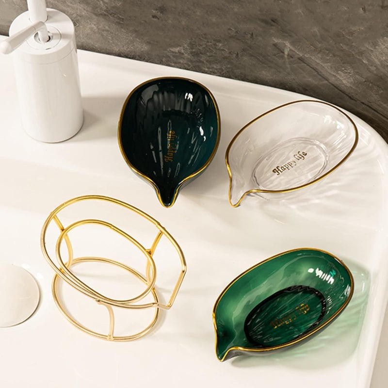 ويوبلز حامل صابون مزخرف لحوض المطبخ، سهل التنظيف، مناسب لجدار الدش، مصنوع من البلاستيك ذاتي التصريف، يحافظ على الصابون. - Image 4