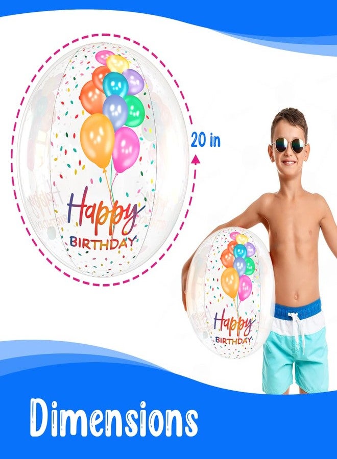GRIP A POOL كرة شاطئية GRIP A POOL لحفلة عيد الميلاد - كرة قابلة للنفخ شفافة كبيرة جداً لحفلات عيد الميلاد في المسبح - زينة عيد ميلاد سعيدة وألعاب حفلات خارجية ممتعة للأطفال والكبار - Image 2