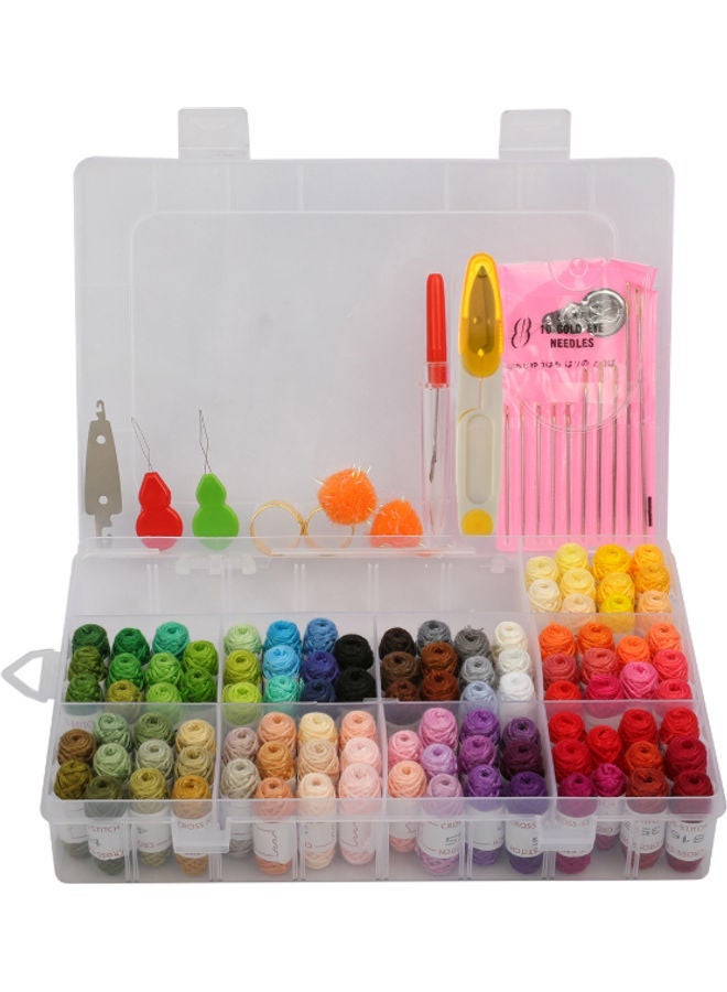 NIBEMINENT Wrap the Bullet Embroidery Thread In 100 Colors multicolour - Image 1