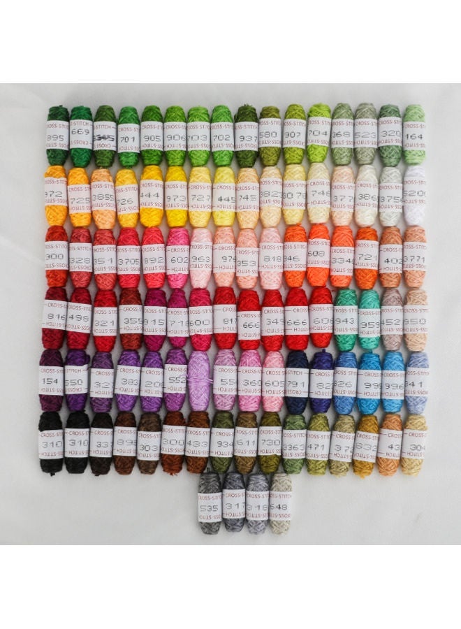 NIBEMINENT Wrap the Bullet Embroidery Thread In 100 Colors multicolour - Image 4