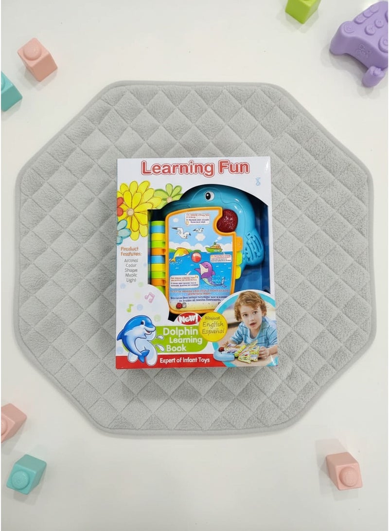 Bingo Learning Fun Dolphin Learning Book | Bilingual English & Spanish Interactive Baby Book | Musical Light-Up Educational Toy for Toddlers | Teaches Animals, Colors & Shapes (Ages 6–36 Months) - Image 2