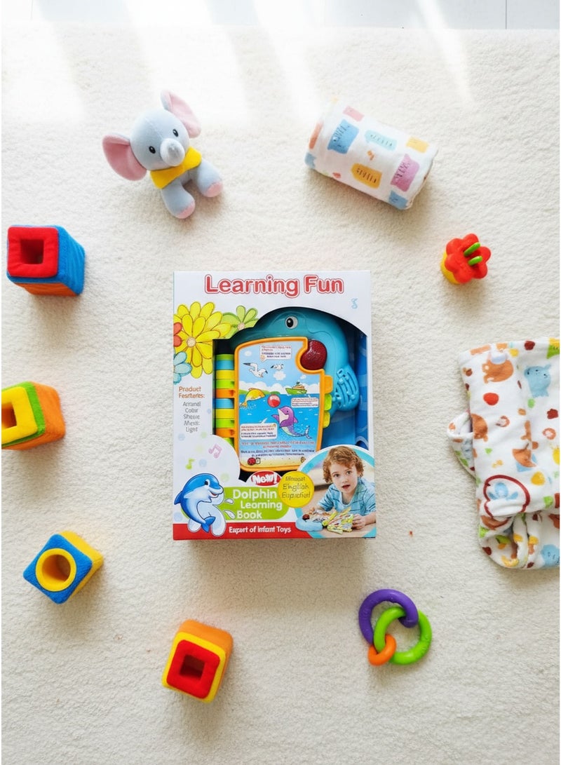 Bingo Learning Fun Dolphin Learning Book | Bilingual English & Spanish Interactive Baby Book | Musical Light-Up Educational Toy for Toddlers | Teaches Animals, Colors & Shapes (Ages 6–36 Months) - Image 4