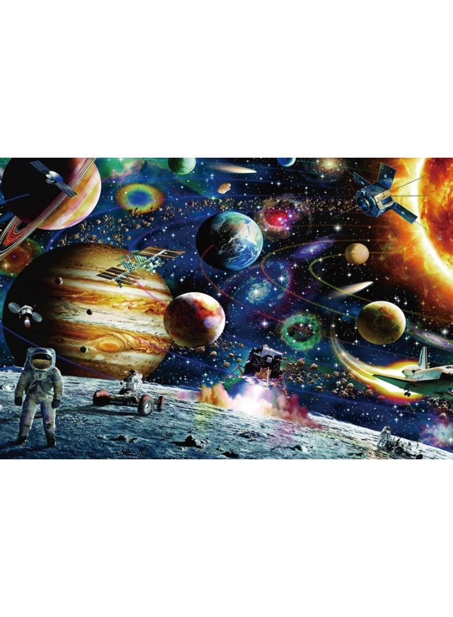 1000pcs الكبار لغز الألغاز السفر الفضائي العائلات التفاعل بين الوالدين والطفل لعب تعزيز الدماغ تحف التحدي والتعليمي لغز للأطفال - Image 1