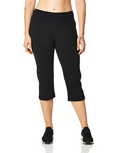 Danskin Women's Everyday Basic Capri, Black, X-Large - Image 1
